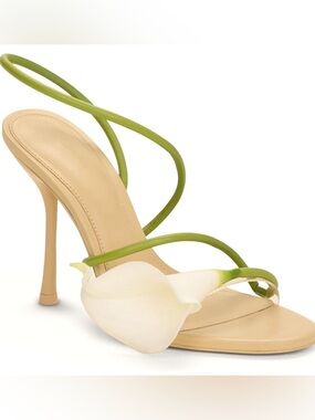 Calla Lily heels White Floral Accent